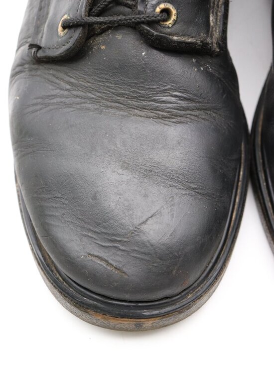 Red Wing 607  Men\'s Size 10.5 D SuperSoles Black Leather Work Boots USA Biker main image 7